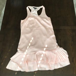Banana Republic Pink Ruffle Sleeveless Dress